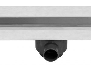 Coladera lineal con cubierta reversible de acero inoxidable (80 cm)
