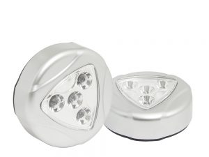 Surtek Lámpara LED para clóset para 3 pilas AAA (2 piezas)