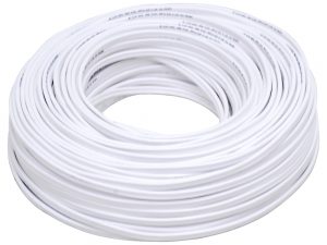 Cable eléctrico tipo POT Cal. 2 x 12 100mt blanco Surtek