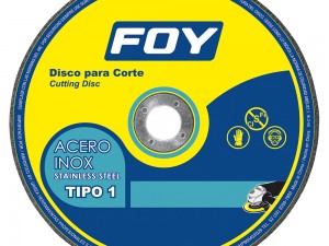 Disco t/1 inox 4-1/2"x1.6mm Foy