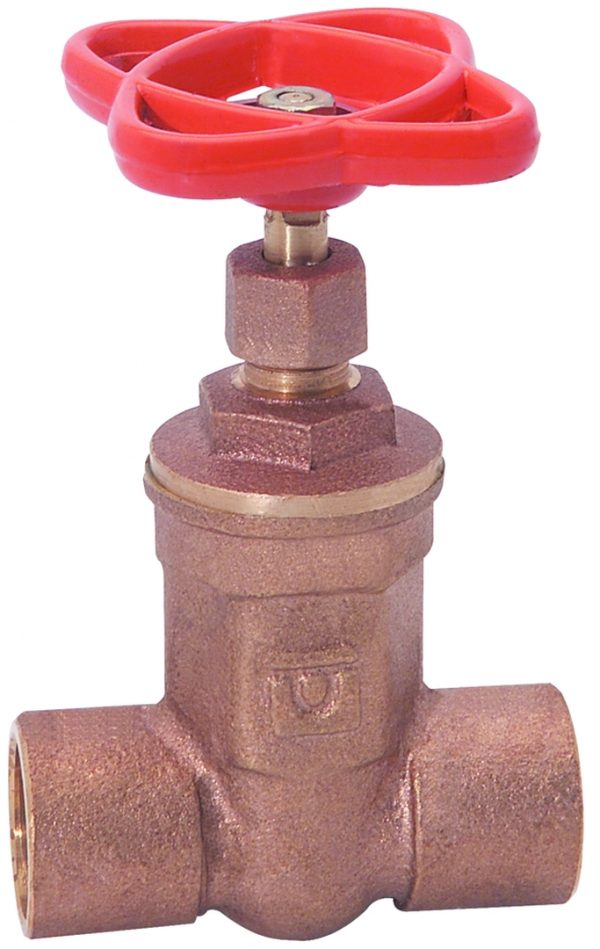 Válvula de compuerta soldable de bronce
