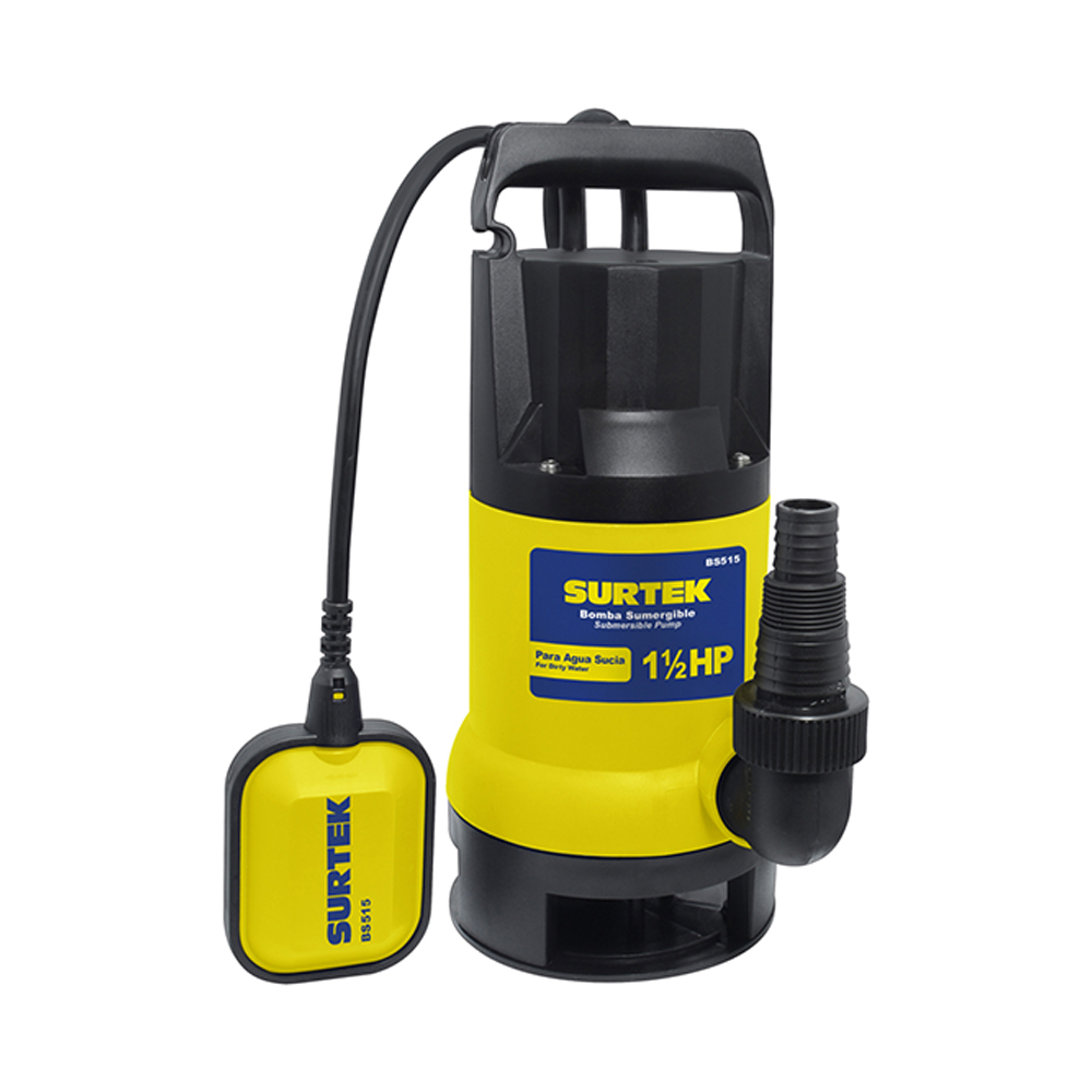 Bomba sumergible para agua sucia potencia de 1 1/2HP Surtek – Home Built
