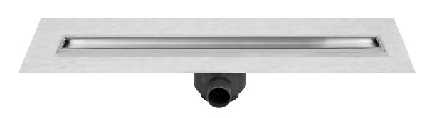 Coladera lineal con canaleta para inserto cerámico (50 cm)