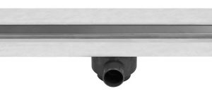 Coladera lineal con cubierta reversible de acero inoxidable (50 cm)