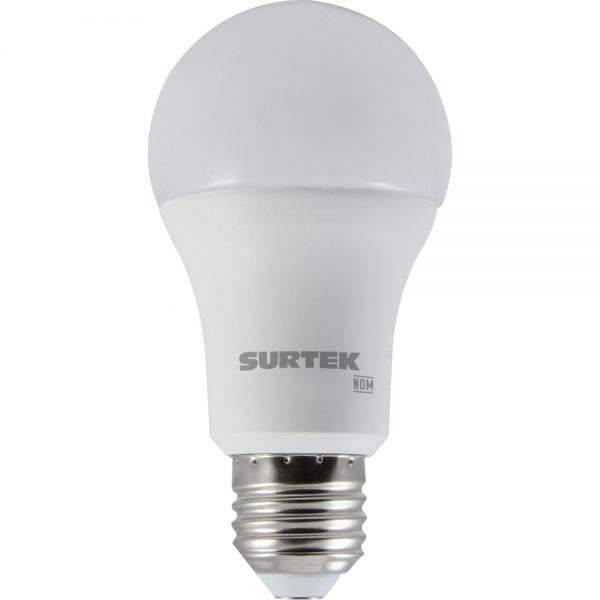 Foco LED 9W luz de día bulbo A19 base E27 Surtek