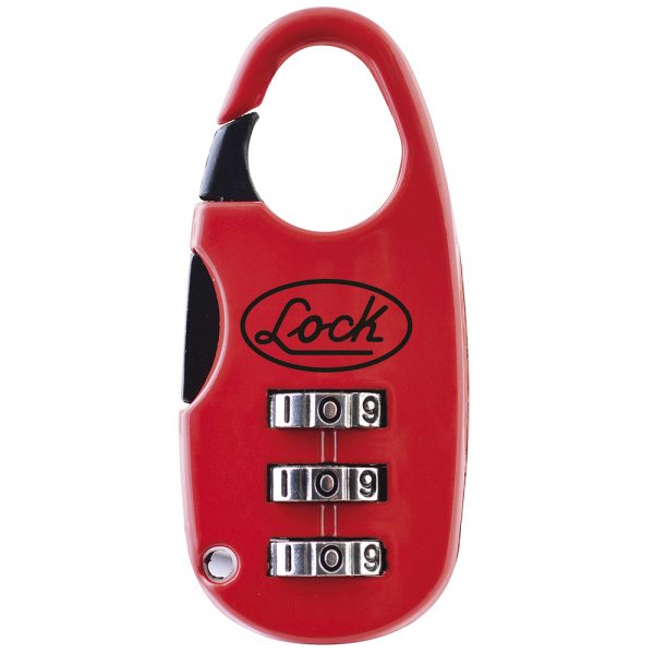 Candado de combinación digital maletero 20 mm rojo Lock