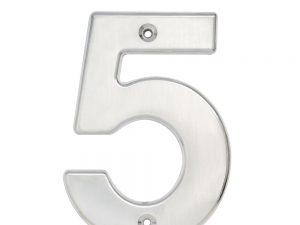 Numero 5 bold 4" cromo satinado Lock