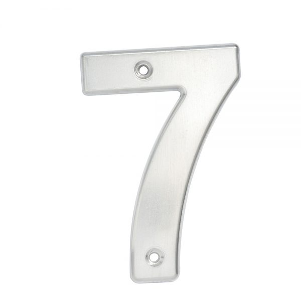 Numero 7 bold 4" cromo satinado Lock