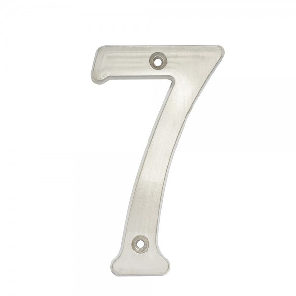 Numero 7 slim 4" cromo satinado Lock