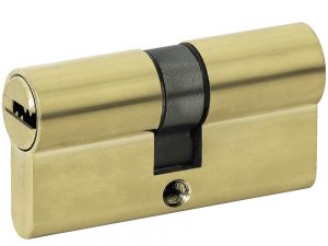 Cilindro europeo 60mm seguridad extrema latón brillante Lock