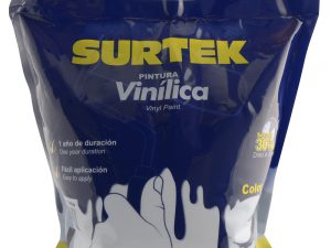 Surtek Pintura vinílica en bolsa , 3.7 Litros , Blanco
