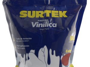 Surtek Pintura vinílica en bolsa , 3.7 Litros , Rojo óxido