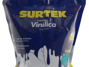 Surtek Pintura vinílica en bolsa , 3.7 Litros , Turquesa