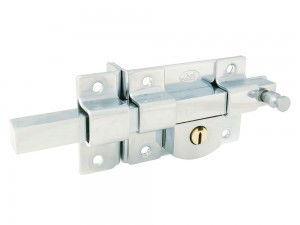 Cerradura derecha barra fija estándar cromo brillante Lock