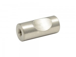 Botón o perilla moderno tipo 03 níquel rayado Lock